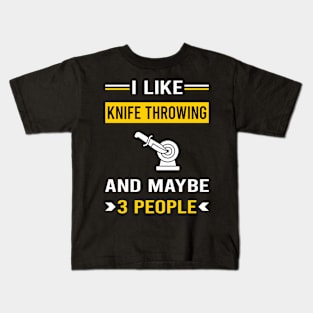 3 People Knife Throwing Knives Kids T-Shirt
